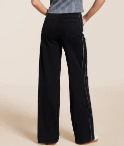 Jeans|Bottoms | VERVET by Flying Monkey Olivia Rhinestone Wide Leg Jean Uplifted
