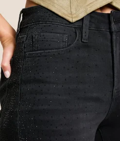 Jeans|Bottoms | VERVET by Flying Monkey Olivia Rhinestone Wide Leg Jean Openness