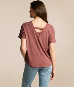White Crow Olivia Two Way Top Rose Brown Online