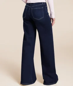 VERVET by Flying Monkey Olivia Ultra Wide Leg Stretch Jean Spark Light Online