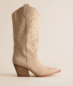 Shoes | Mi.iM Olivia Western Boot Beige