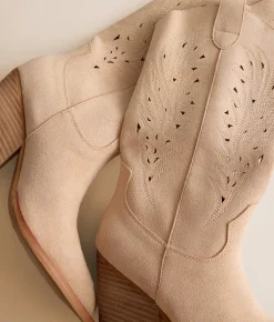 Shoes | Mi.iM Olivia Western Boot Beige