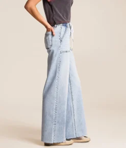 VERVET by Flying Monkey Olivia Wide Leg Strech Jean Reset New