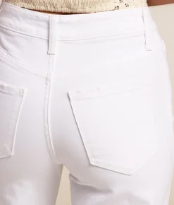 VERVET by Flying Monkey Olivia Wide Leg Stretch Jean Optic White Best