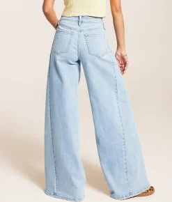 VERVET by Flying Monkey Olivia Wide Leg Stretch Jean Luminescence New