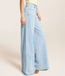 Jeans|Sale Jeans | VERVET by Flying Monkey Olivia Wide Leg Stretch Jean Luminescence