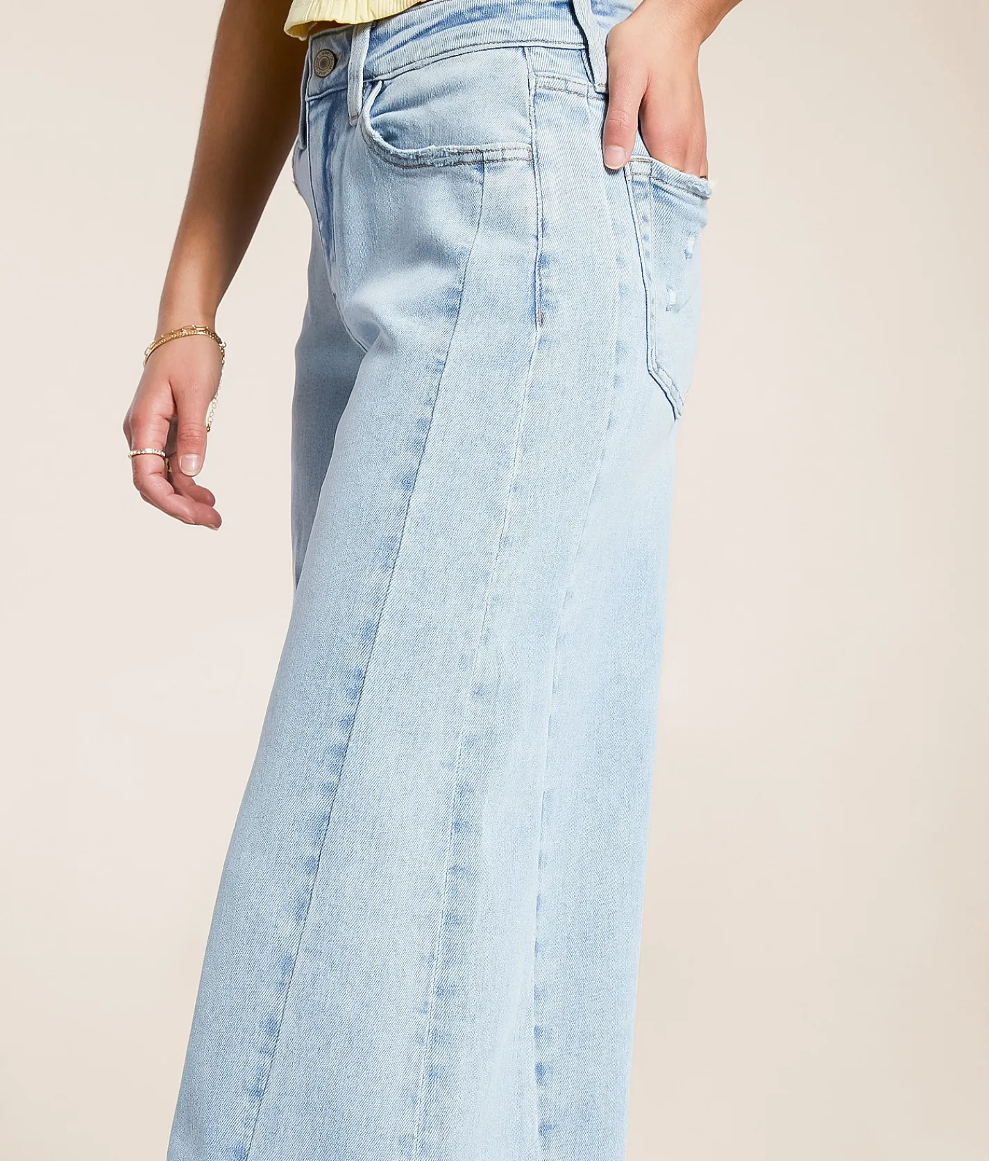 Jeans|Sale Jeans | VERVET by Flying Monkey Olivia Wide Leg Stretch Jean Luminescence