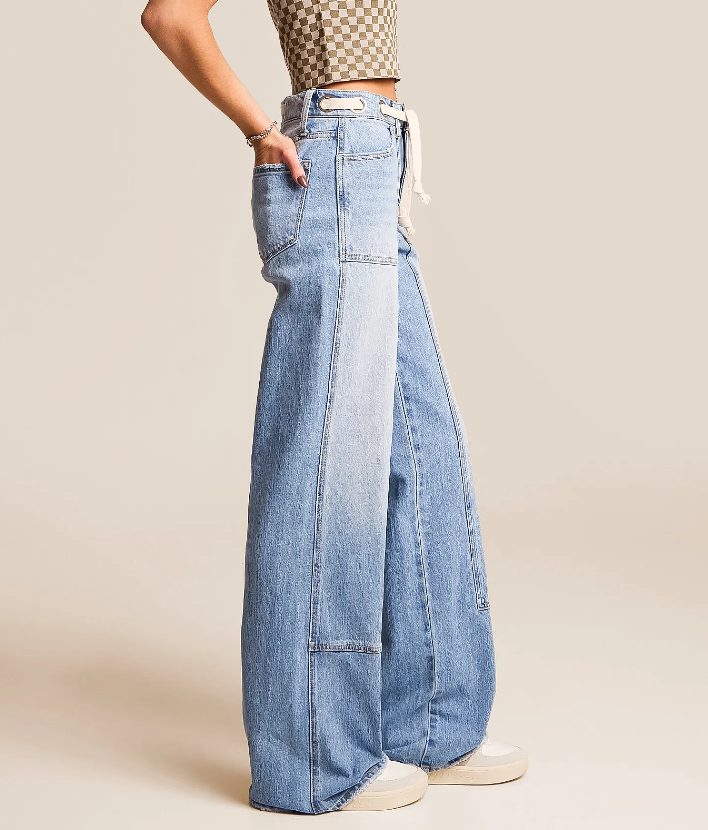 VERVET by Flying Monkey Olivia Wide Leg Stretch Jean Guild Sale