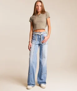 VERVET by Flying Monkey Olivia Wide Leg Stretch Jean Guild Sale