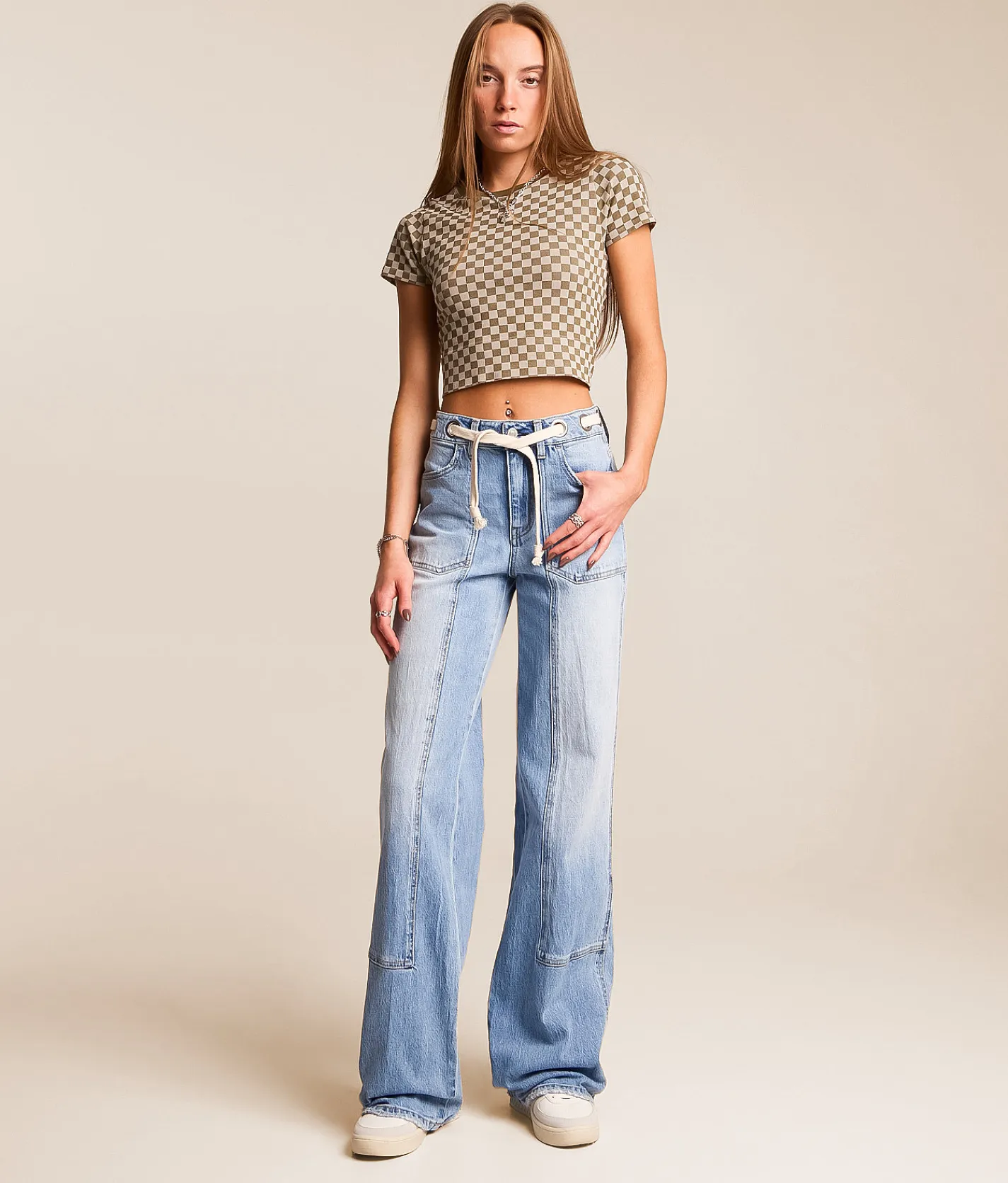 VERVET by Flying Monkey Olivia Wide Leg Stretch Jean Guild Sale