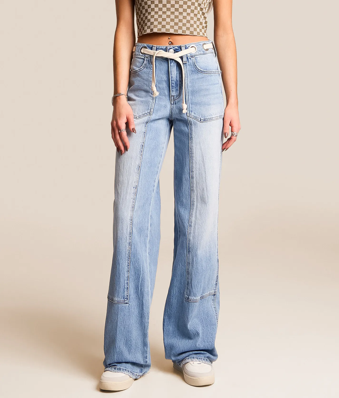 VERVET by Flying Monkey Olivia Wide Leg Stretch Jean Guild Sale