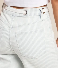 Jeans|Bottoms | VERVET by Flying Monkey Olivia Wide Leg d Jean Stripe