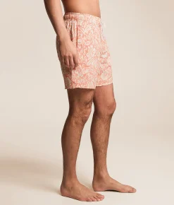 Departwest Omega Tropical Stretch Swim Trunks Light Coral Best
