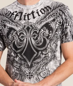 Tops|Graphic T-Shirts | Affliction Omen T-Shirt White