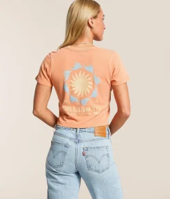 Billabong On Board Cropped T-Shirt Sunset Sale