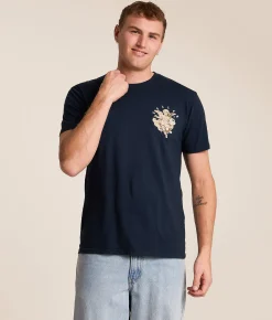 Tops|Graphic T-Shirts | Sullen Once Bitten T-Shirt Navy