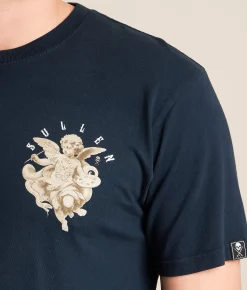 Tops|Graphic T-Shirts | Sullen Once Bitten T-Shirt Navy