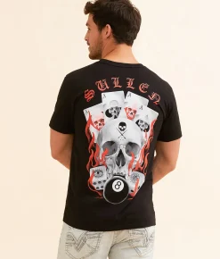 Sullen On Fire T-Shirt Jet Black Online