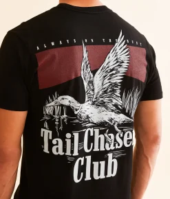 Graphic T-Shirts | Tail Chasers Club On The Hunt T-Shirt Black