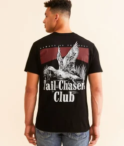 Graphic T-Shirts | Tail Chasers Club On The Hunt T-Shirt Black