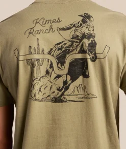 Tops|Graphic T-Shirts | Kimes Ranch On The Run T-Shirt Light Olive