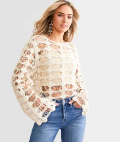 Tops | Willow & Root Open Stitch Top Henna
