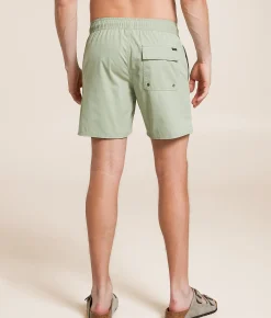 Bottoms|Swimwear | RVCA Opposites Stretch Swim Trunks Light Olive