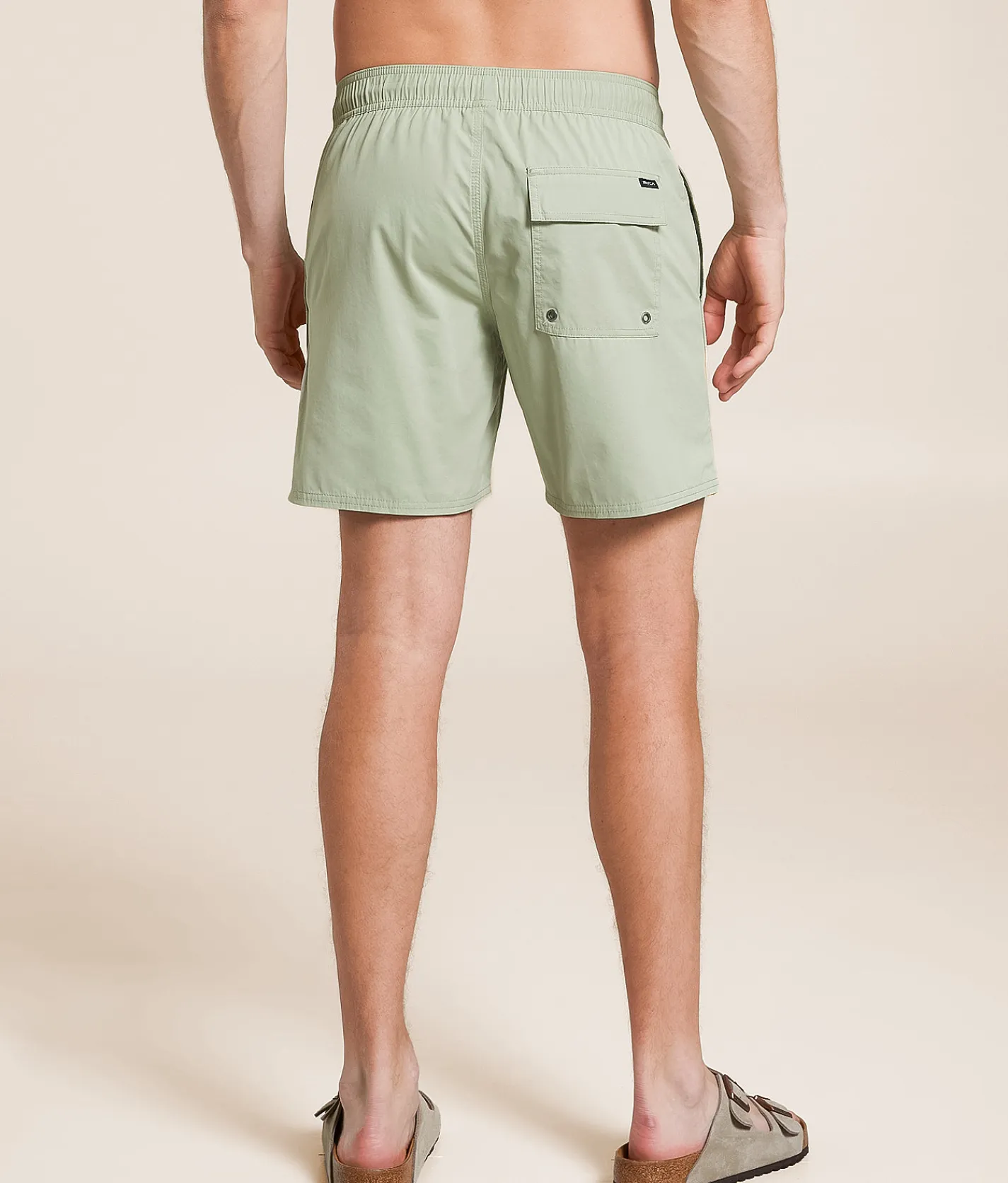Bottoms|Swimwear | RVCA Opposites Stretch Swim Trunks Light Olive