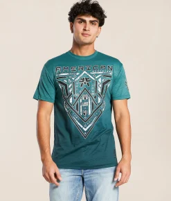 American Fighter Oradell T-Shirt Sea Pine June Bug Online