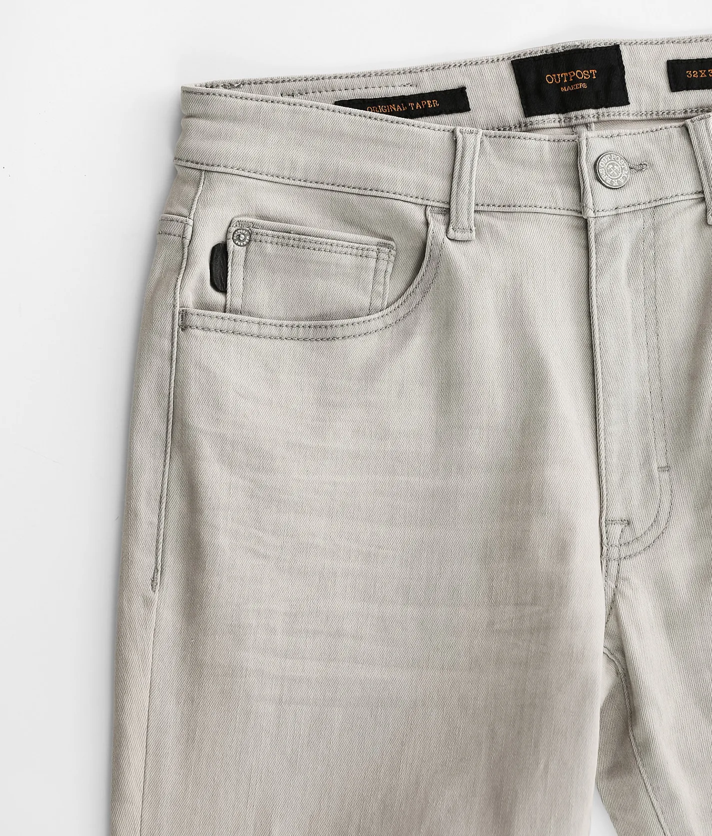Outpost Makers Original Taper Stretch Pant Fog Grey New
