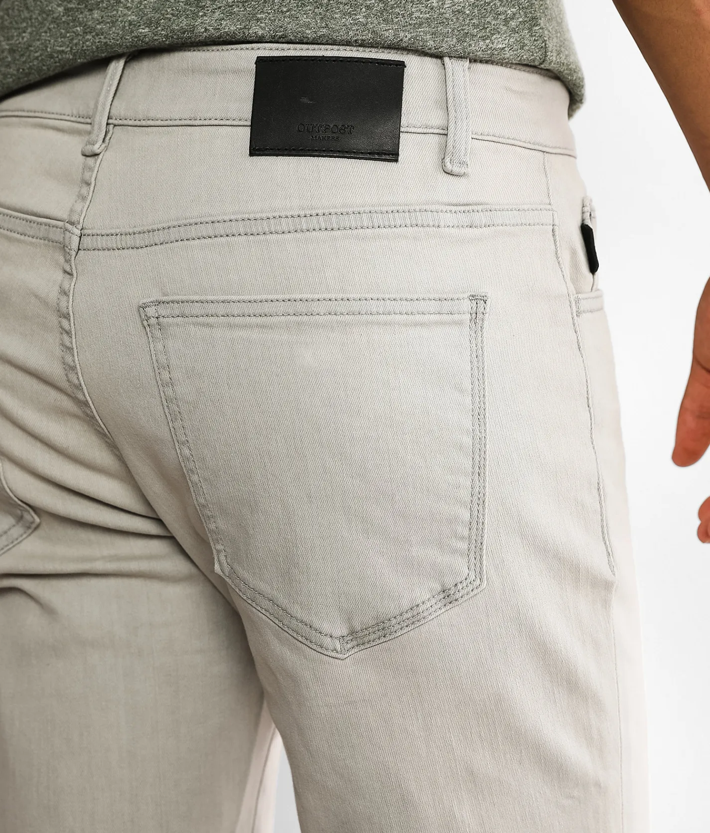Outpost Makers Original Taper Stretch Pant Fog Grey New