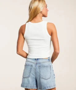 Billabong Original Tiny Cropped Tank Top Salt Crystal Best