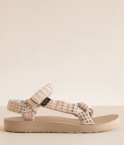 Teva Original Universal Sandal Modern Check Taupe Best