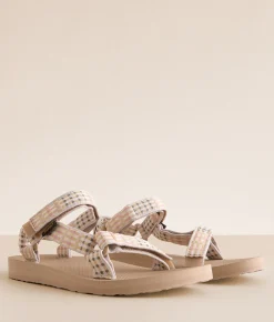Teva Original Universal Sandal Modern Check Taupe Best