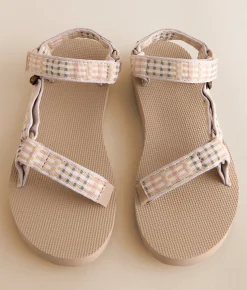 Teva Original Universal Sandal Modern Check Taupe Best