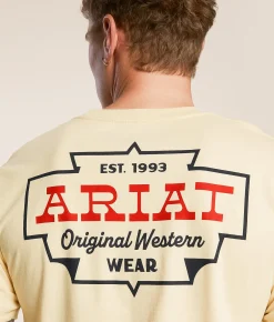 Tops|Graphic T-Shirts | Ariat Original Western T-Shirt Wood Ash