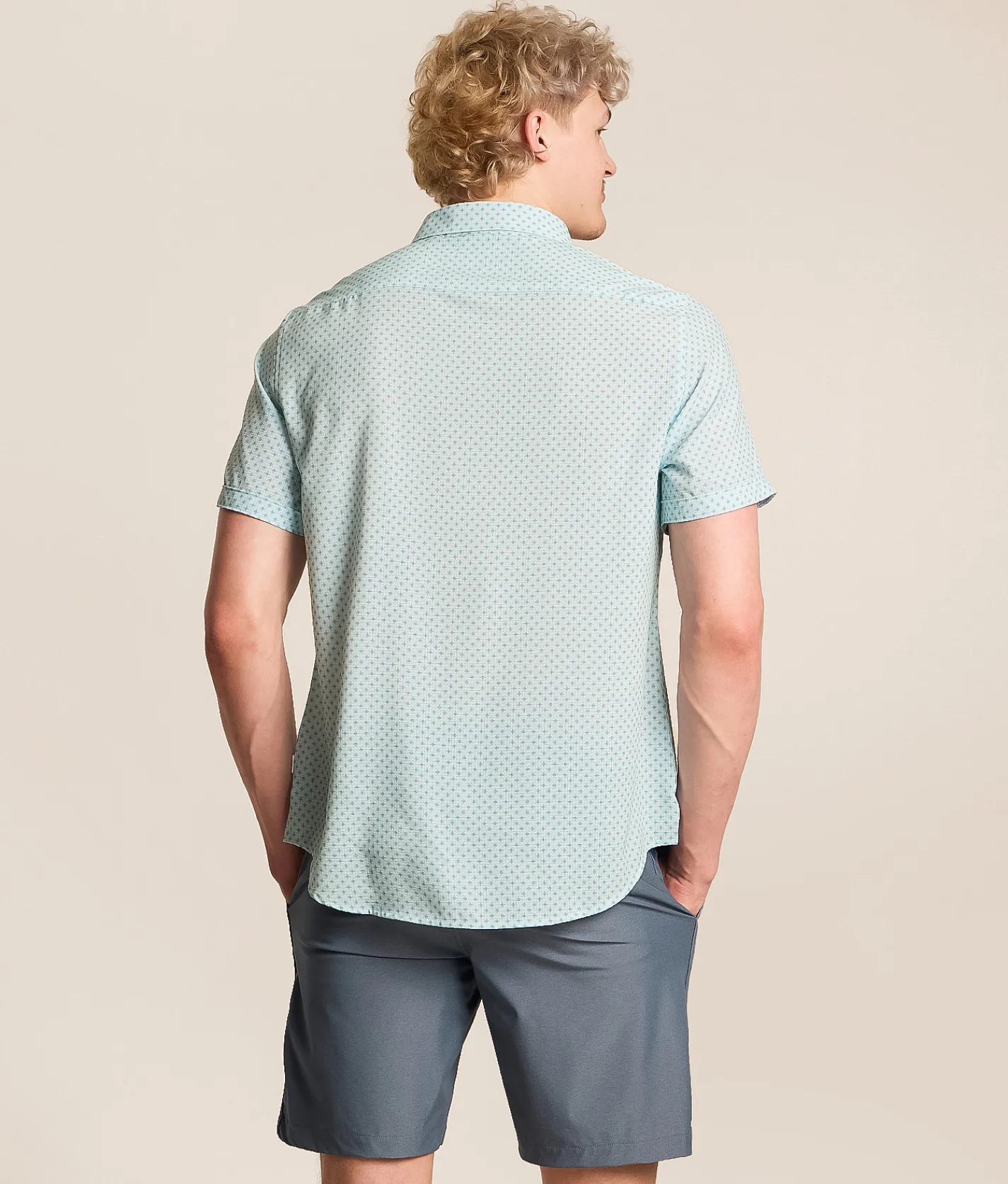 Tops | 7Diamonds Orion Stretch Shirt Seafoam
