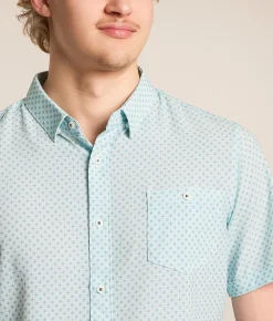 Tops | 7Diamonds Orion Stretch Shirt Seafoam