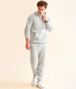 Bottoms | BKE Osage Terry Cloth Jogger Grey Heather