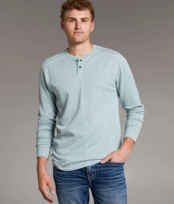 BKE Ottoman Henley Seafoam Green Best
