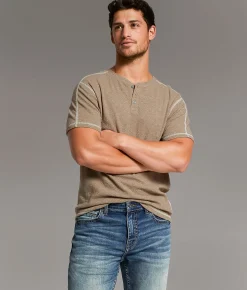 BKE Ottoman Henley Shitake Online