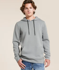 Tops | Departwest Ottoman Ribbed Hoodie Slate