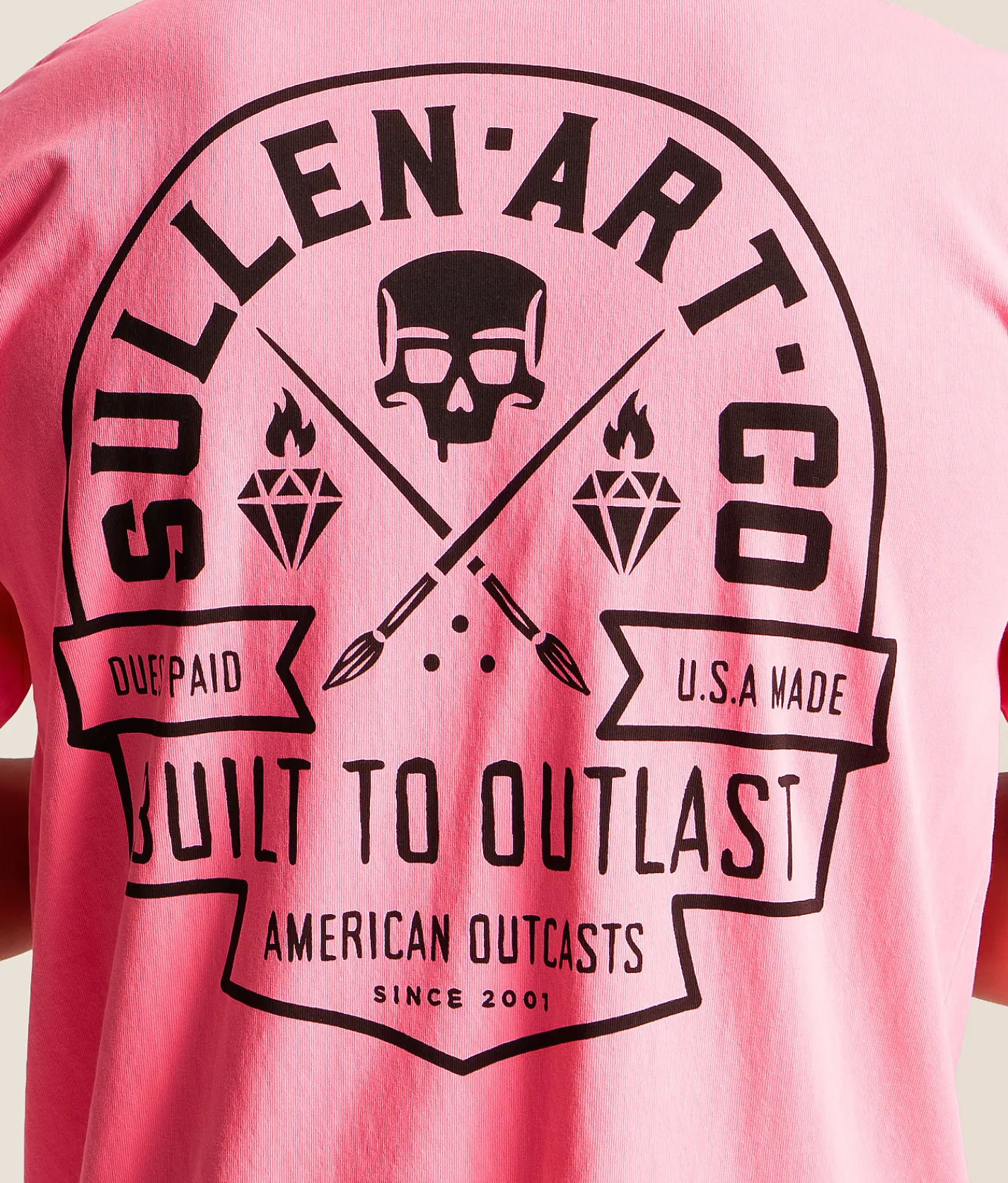Sullen Outcasts T-Shirt Neon Pink Outlet