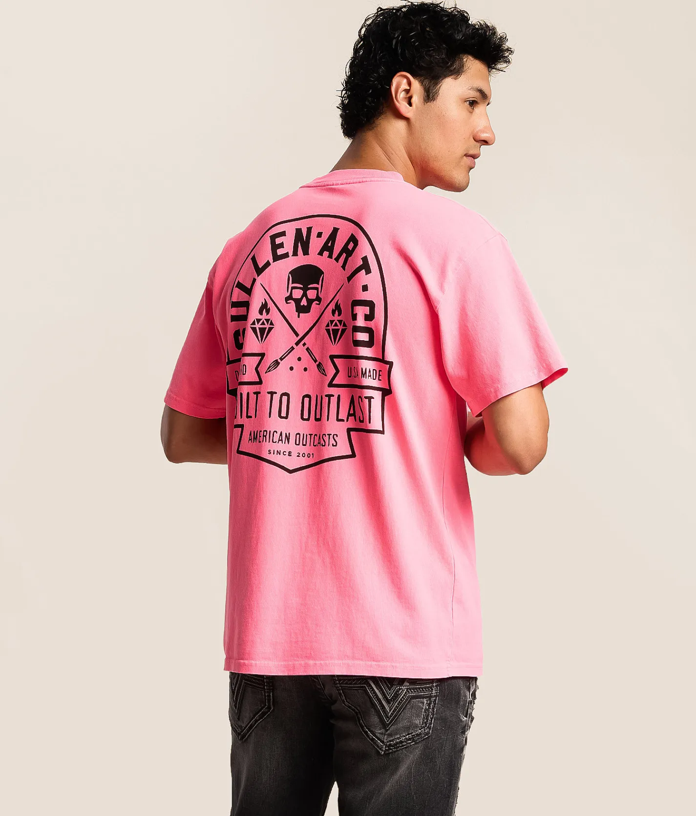 Sullen Outcasts T-Shirt Neon Pink Outlet