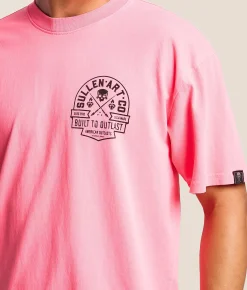 Sullen Outcasts T-Shirt Neon Pink Outlet