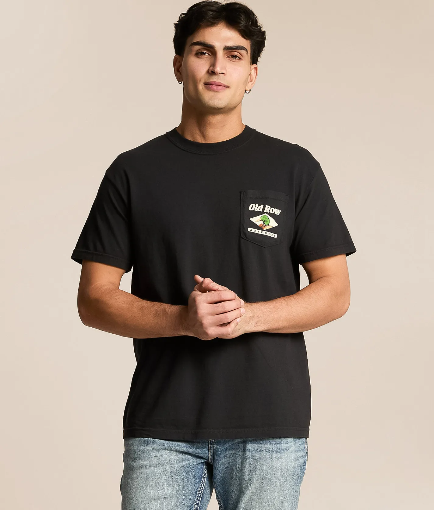 Tops|Graphic T-Shirts | Old Row Outdoor Deer T-Shirt Black