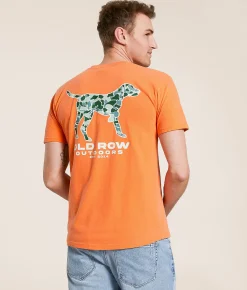 Tops|Graphic T-Shirts | Old Row Outdoors Bass Triangle T-Shirt Burnt Orange