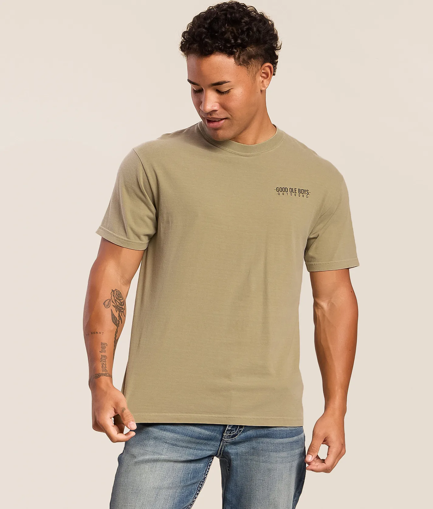 Tops|Graphic T-Shirts | Good Ole Boys Outdoors Duck Camo T-Shirt Khaki