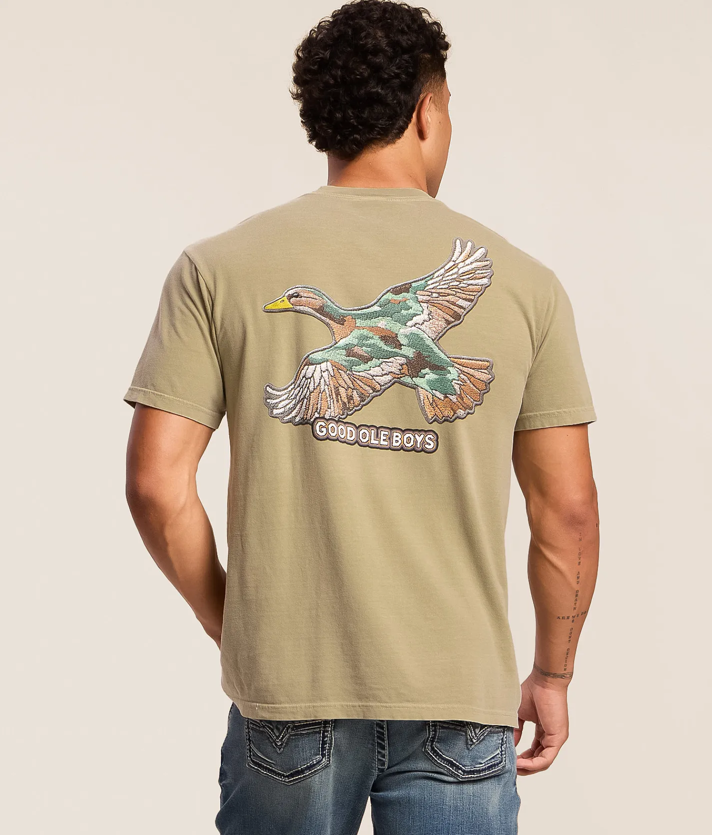 Tops|Graphic T-Shirts | Good Ole Boys Outdoors Duck Camo T-Shirt Khaki