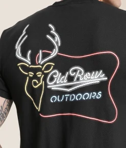 Tops|Graphic T-Shirts | Old Row Outdoors Neon Buck T-Shirt Black